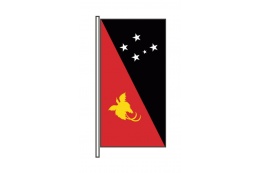 Papua-Neuguinea Hochformatfahne