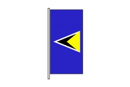 St. Lucia Hochformatfahne
